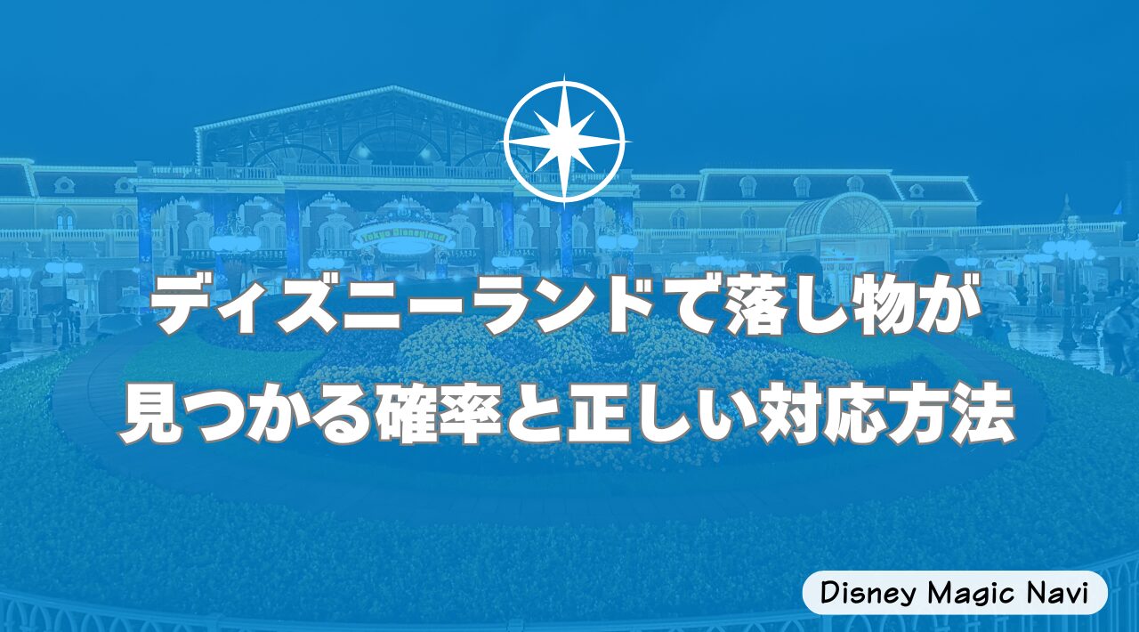 ディズニーランドで落し物が見つかる確率と正しい対応方法