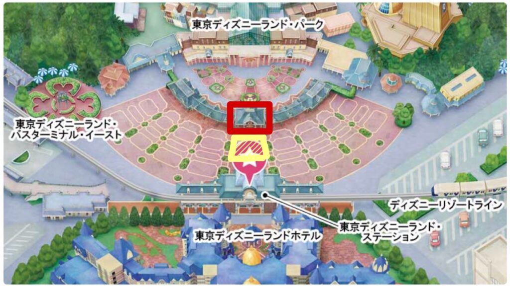 ハッピーエントリーの入場場所を確認しよう