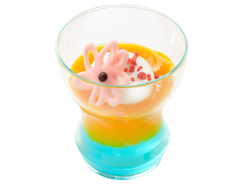 レモンソーダ＆トロピカルフルーツゼリー