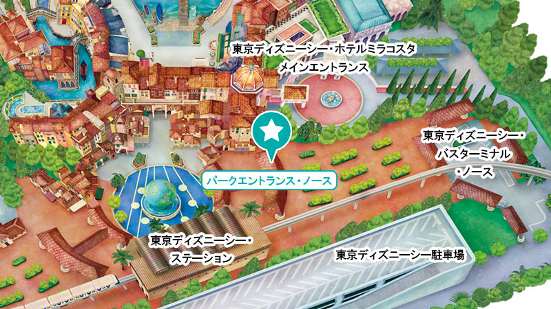 パークエントランス・ノースの保安検査場
