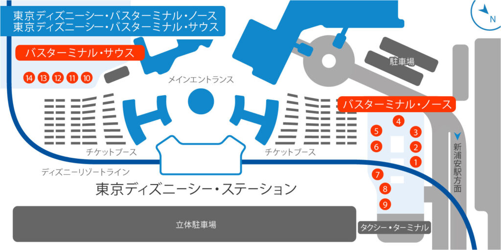 ディズニーシーからアンバサダーホテルへ行く方法と所要時間