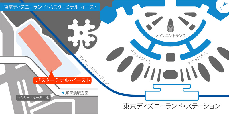 アンバサダーホテルからランドまでバスで何分かかる？