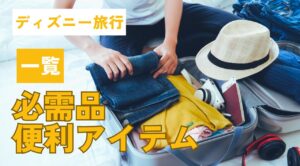 ディズニー旅行はこれがあれば安心！持ち物の必需品と便利アイテム一覧