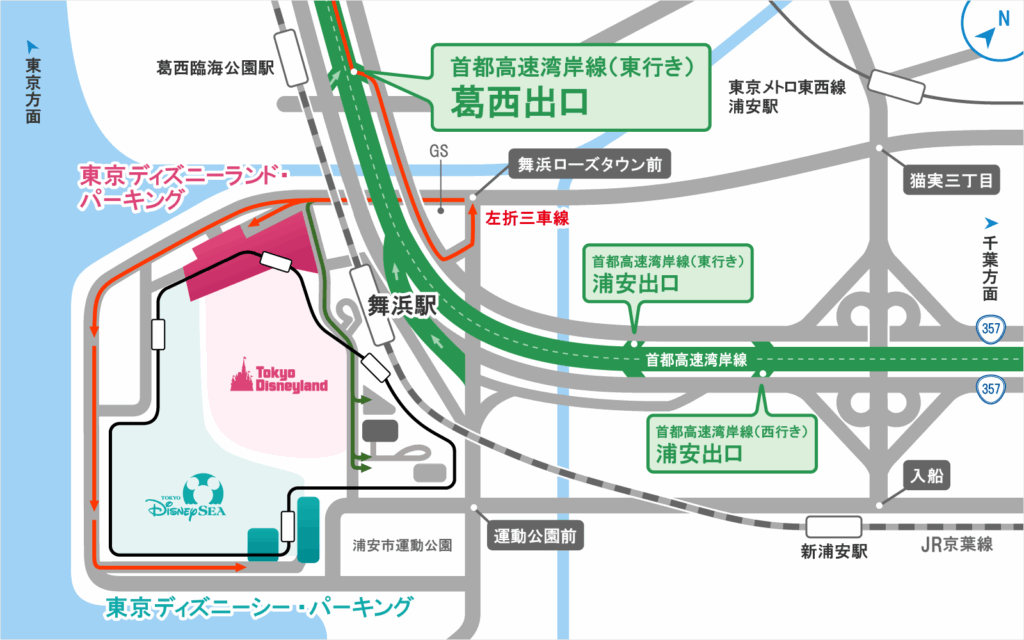 ディズニーリゾートの駐車場の概要を解説