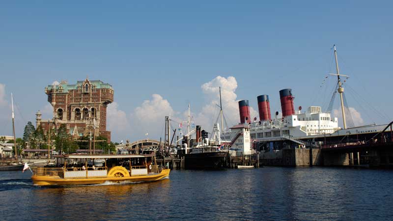 ディズニーシーのアメリカンウォーターフロント