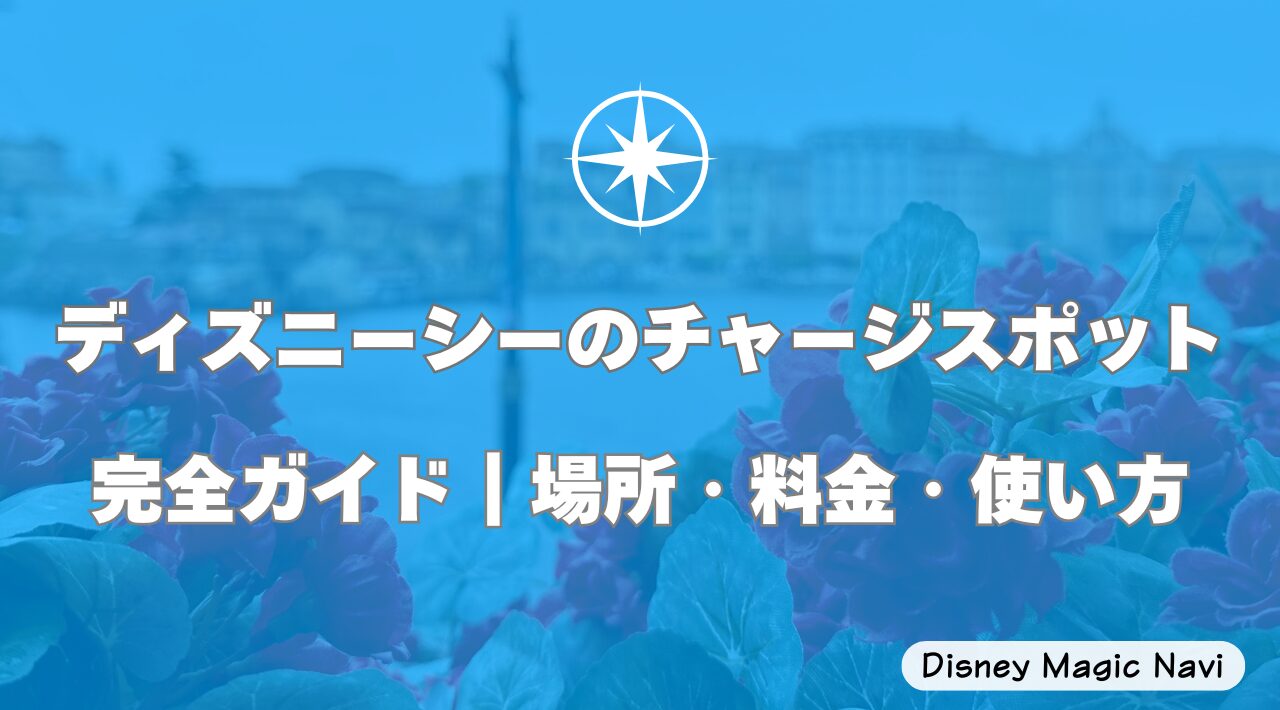 ディズニーシーのチャージスポット完全ガイド｜場所・料金・使い方