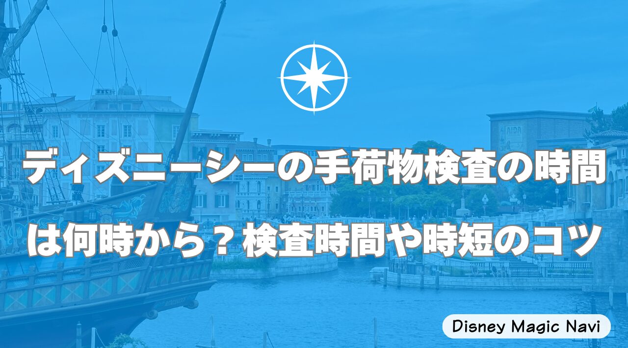 ディズニーシーの手荷物検査の時間は何時から？検査時間や時短のコツ