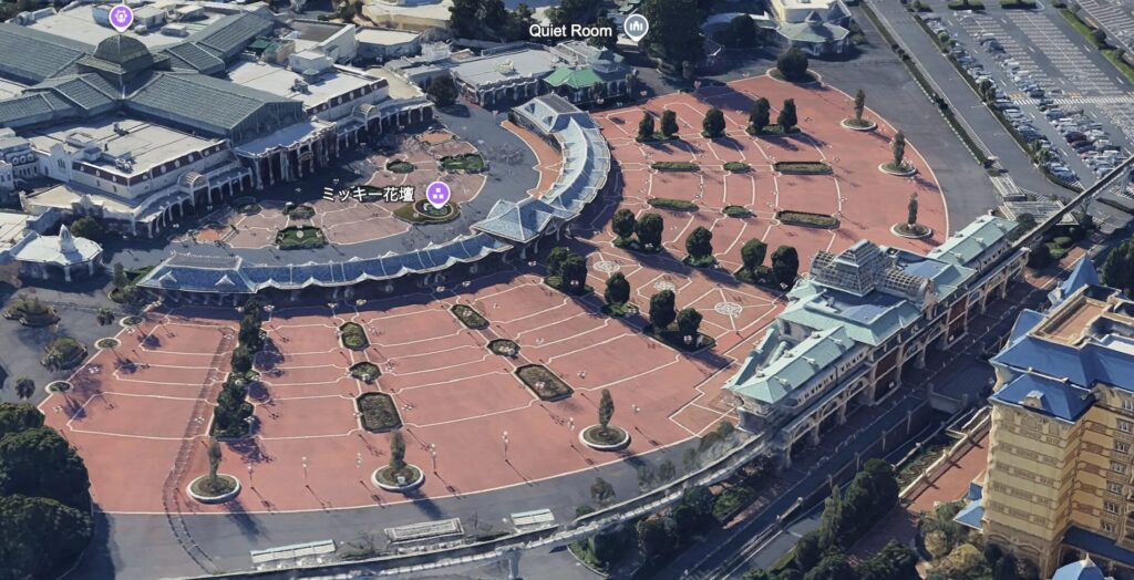 ディズニーランドの入園ゲート