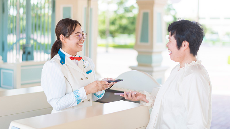 再入場のやり方：一時退園する時