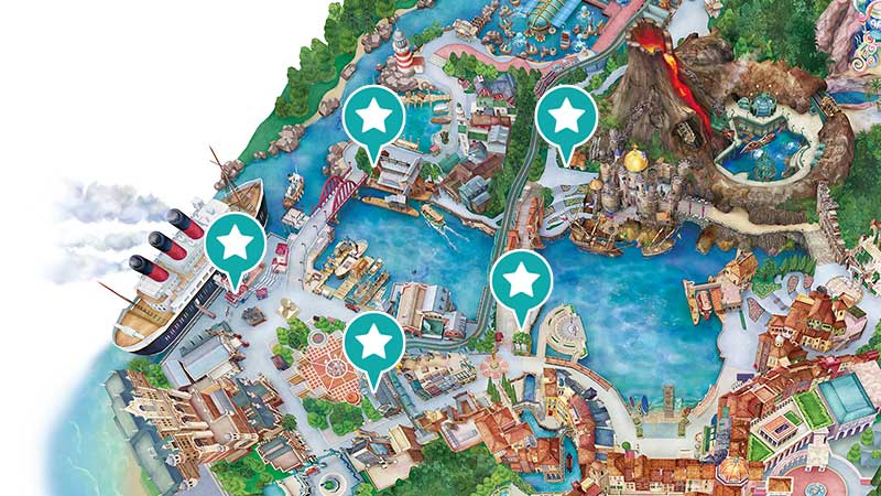 アメリカンウォーターフロントの水飲み場