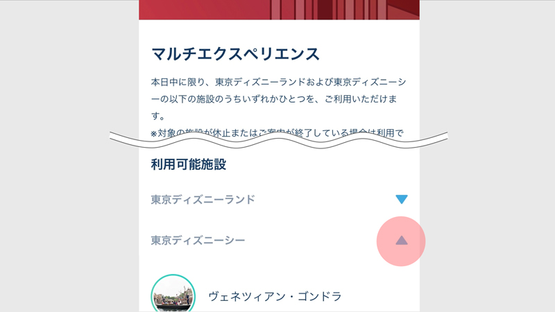 マルチエクスペリエンス対象アトラクションと種類