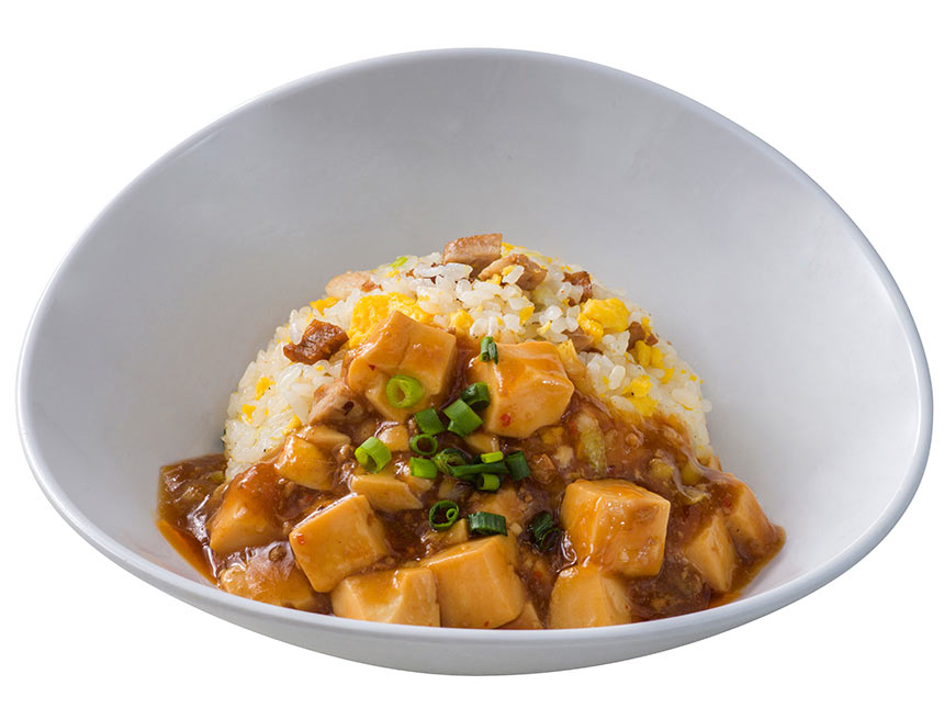 マーボー豆腐のあんかけチャーハン（ヴォルケイニア・レストラン）