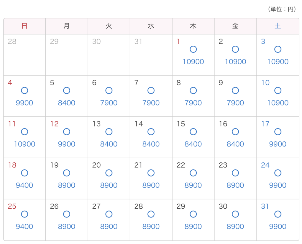 ディズニーチケットの空き状況を正確に知る方法（チケットカレンダー）