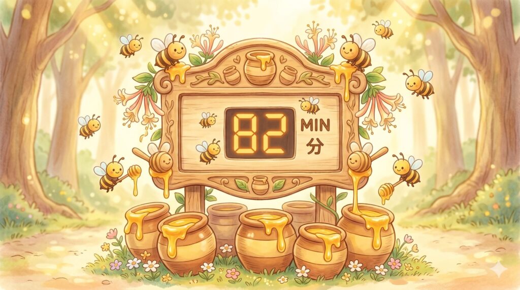プーさんのハニーハントの待ち時間表示で82分が出る意味