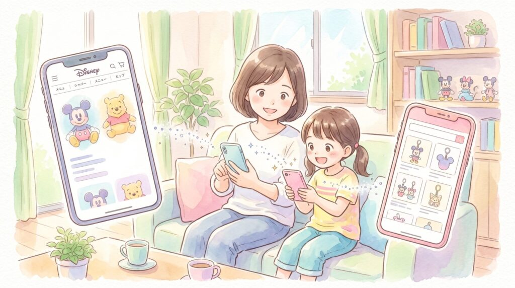 ディズニーストアの店舗在庫の検索とダイソーのディズニーグッズ比較