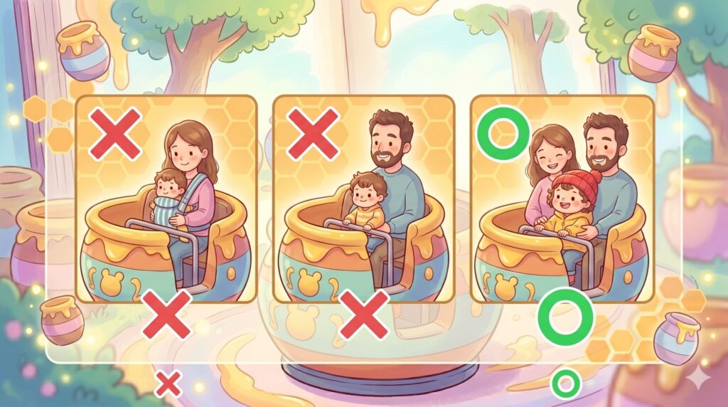 プーさんのハニーハントはいつから？抱っこ紐や膝の上での乗車はNG？